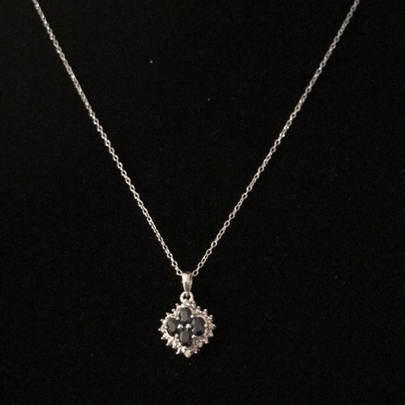 Sterling Silver Sapphire Pendant